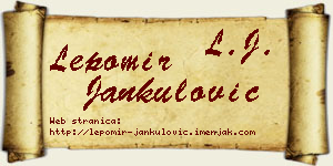 Lepomir Jankulović vizit kartica